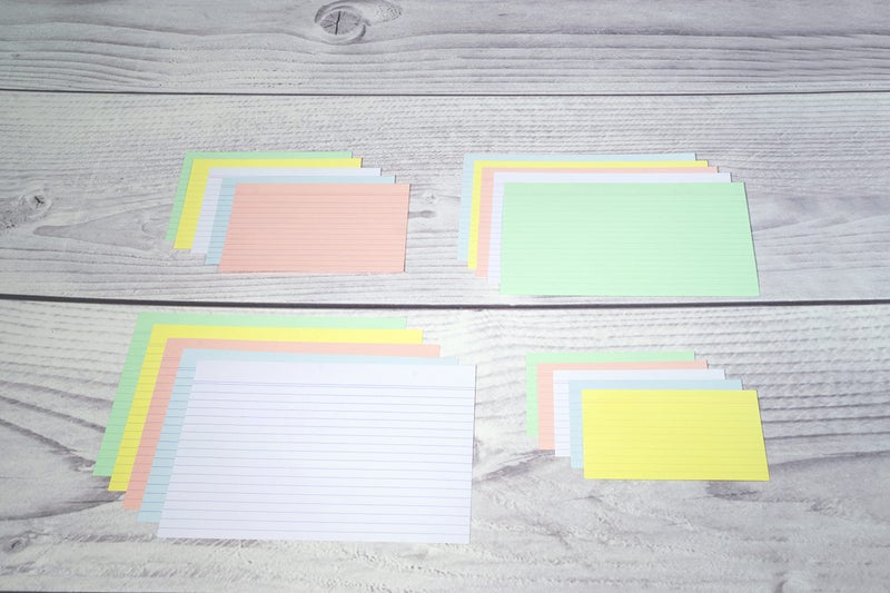 Exacompta - Ref 13803X - Bristol Record Cards (Pack of 100) - 125 x 200mm in Size, Lined Rulings, 205gsm Card, Laser & Inkjet Printer Compatible - White - Image 4